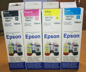 Чернила Epson серии L набор 4 цвета